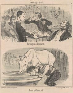 Babando para ficar entediado de Honoré Daumier