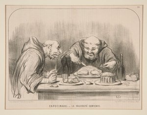 Capucinade: - Pobreza satisfeita, #88 de Actualites de Honoré Daumier