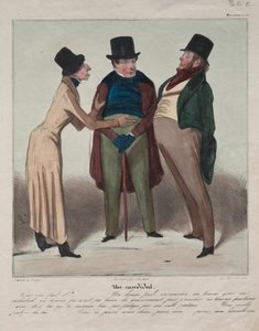 Caricaturana (ilustração 48): Um candidato de Honoré Daumier
