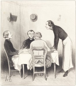 cenoura restaurante de Honoré Daumier