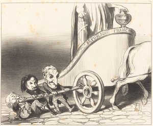 Essa carruagem sempre funcionará... de Honoré Daumier