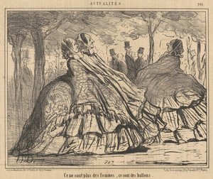 Não são mais mulheres, são balões de Honoré Daumier