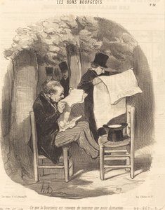 O que a burguesia concordou em chamar de... distração de Honoré Daumier