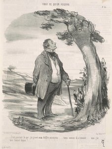 Foi onde gravei meu número... de Honoré Daumier