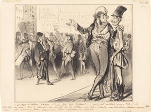 Não deixa de ser lisonjeiro ter feito tantos alunos!... de Honoré Daumier