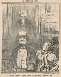 É lisonjeiro ter... de Honoré Daumier