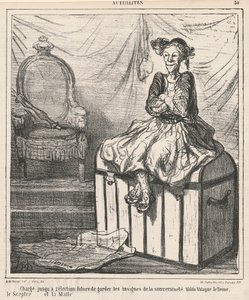Encarregado ... de guardar a insígnia da soberania de Honoré Daumier