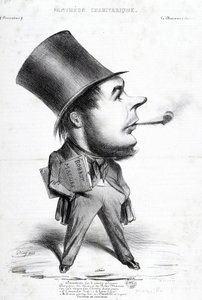 Panteão Charivaric: Desenho animado de Honore Daumier (1808-1879), gravador, pintor e escultor francês. Gravura em "Le Charivari". Dim: 32x22cm. Museu Arbaud. de Honoré Daumier