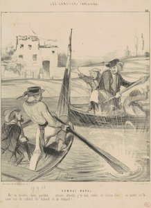 Combate Naval de Honoré Daumier