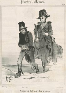 Enquanto fazemos nossa cama, nos deitamos de Honoré Daumier