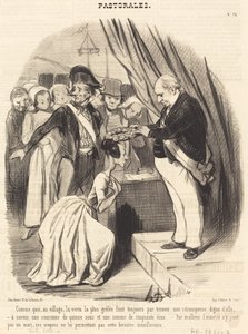 Como o que, na aldeia, a virtude mais marcada... de Honoré Daumier