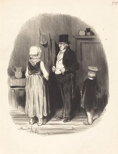 Comente!... tous mes moutons sont morts... de Honoré Daumier