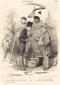 Como você encontra este pequeno vinho... de Honoré Daumier