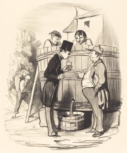 Como você encontra este pequeno vinho... de Honoré Daumier