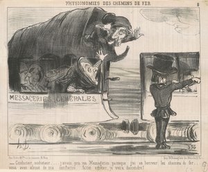 Motorista... eu tinha levado seus correios... de Honoré Daumier