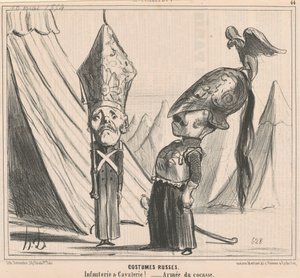 Costumes russos de Honoré Daumier