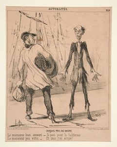 Esboço feito em Le Havre: O cavalheiro bem coberto de Honoré Daumier