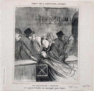 Esboços feitos na Exposição - Uma melhoria a ser feita de Honoré Daumier