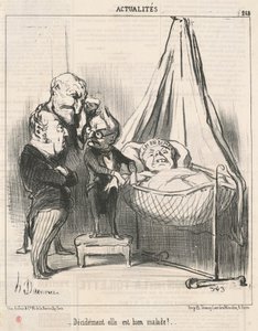 Ela definitivamente está doente! de Honoré Daumier