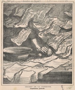 decreto da comuna de Honoré Daumier