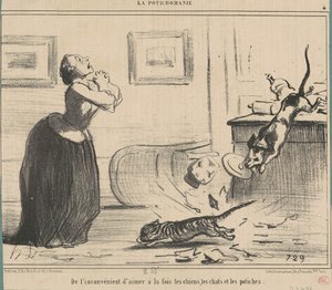 Da desvantagem de amar ao mesmo tempo... de Honoré Daumier