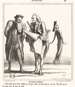 Dialogue des morts de Honoré Daumier