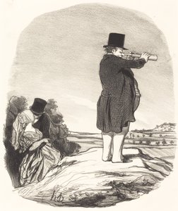 Diga minha esposa... eu não vejo nada! de Honoré Daumier