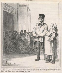 Diga, meu homem, se eles soubessem... de Honoré Daumier