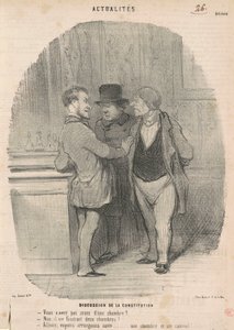 Discussão da constituição de Honoré Daumier