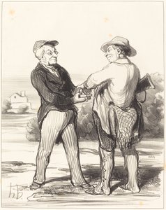Diga, presidente, impossível pegar uma lebre... de Honoré Daumier
