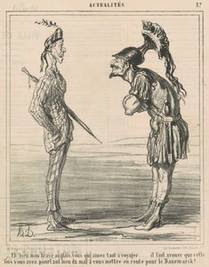 Nós iremos! Meu corajoso inglês... de Honoré Daumier