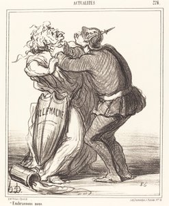Vamos nos beijar de Honoré Daumier