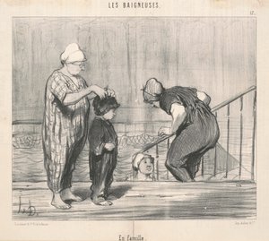 Com a família de Honoré Daumier