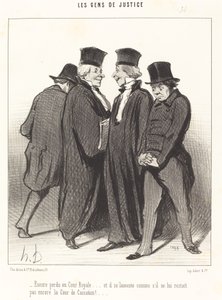 Perdido novamente na Corte Real... e ele lamenta... de Honoré Daumier