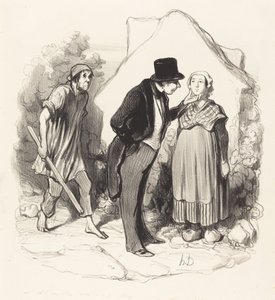 Est-ce que votre mari serait jaloux... de Honoré Daumier