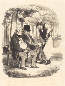 É bom, pelo menos, o seu vinho!... de Honoré Daumier