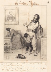 É permitido voltar... em tal estado... de Honoré Daumier