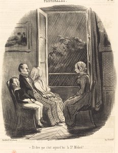 E pensar que hoje é Saint-Médard! de Honoré Daumier