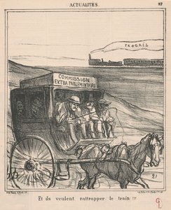 E querem apanhar o comboio!!! de Honoré Daumier