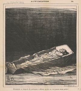 E durante este tempo eles continuam a afirmar que ela nunca esteve melhor! de Honoré Daumier