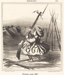 presentes de natal para 1867 de Honoré Daumier