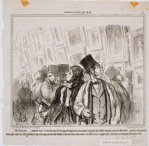 Exposição de 1859- Minha Esposa ... Como não teríamos de Honoré Daumier