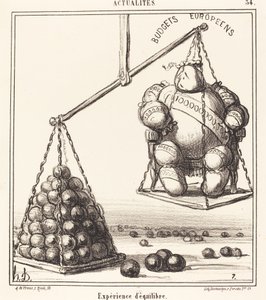 Experiência de equilíbrio de Honoré Daumier