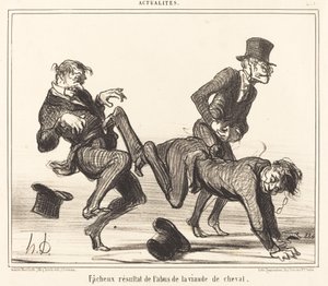 Resultado de Facheux... de la viande de cheval de Honoré Daumier