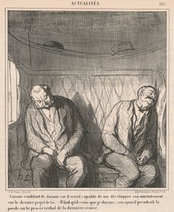 Vamos fingir dormir... de Honoré Daumier
