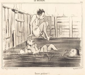 Posição errada!!! de Honoré Daumier