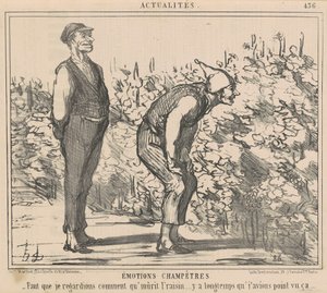 Tenho que ver como a uva amadurece... de Honoré Daumier