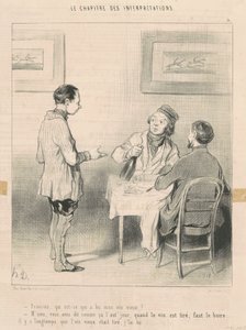 François, que bebeu meu vinho... de Honoré Daumier