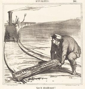 Pare o descarrilamento! de Honoré Daumier