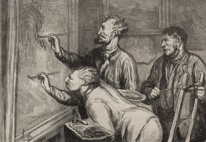 Dando o último toque de Honoré Daumier